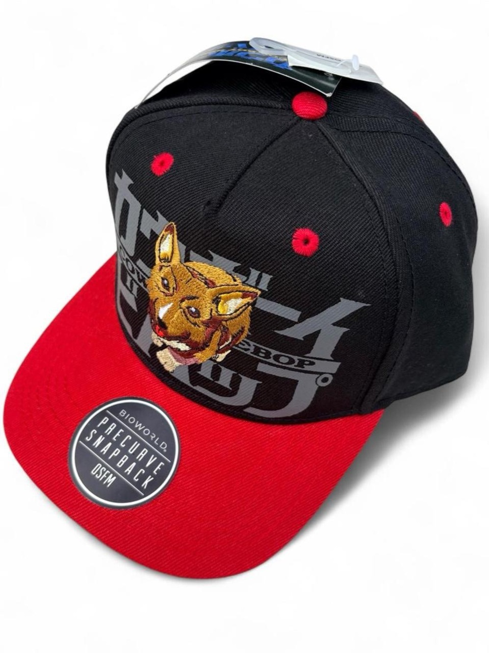 NWT Bioworld Cowboy Bebop Ein Snapback Hat – Red/Black